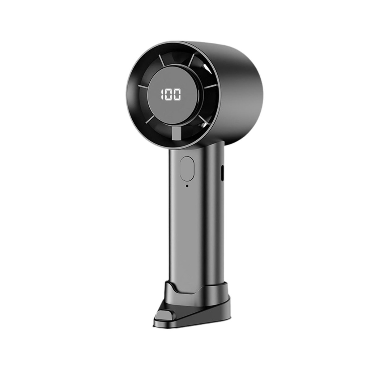 Вентилятор мини аккумуляторный беспроводной Mini Fan с дисплеем, ручной переносной мини кондиционер