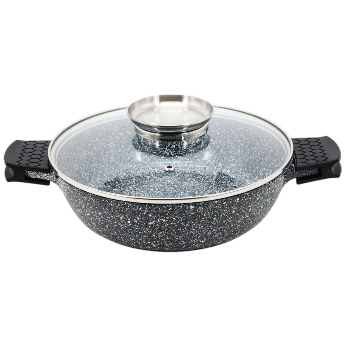 Кастрюля Styleberg 28 см 4.1 л (1463) Мраморное покрытие