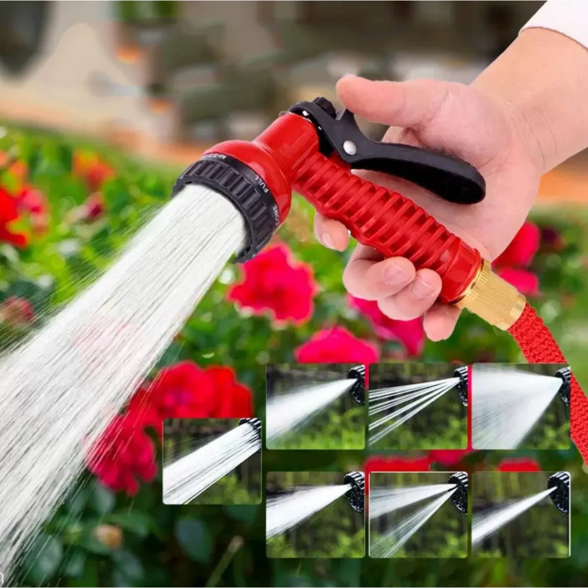 Шланг для полива с распылителем Magic Garden Hose 10 м - 50 м (WL-1624)