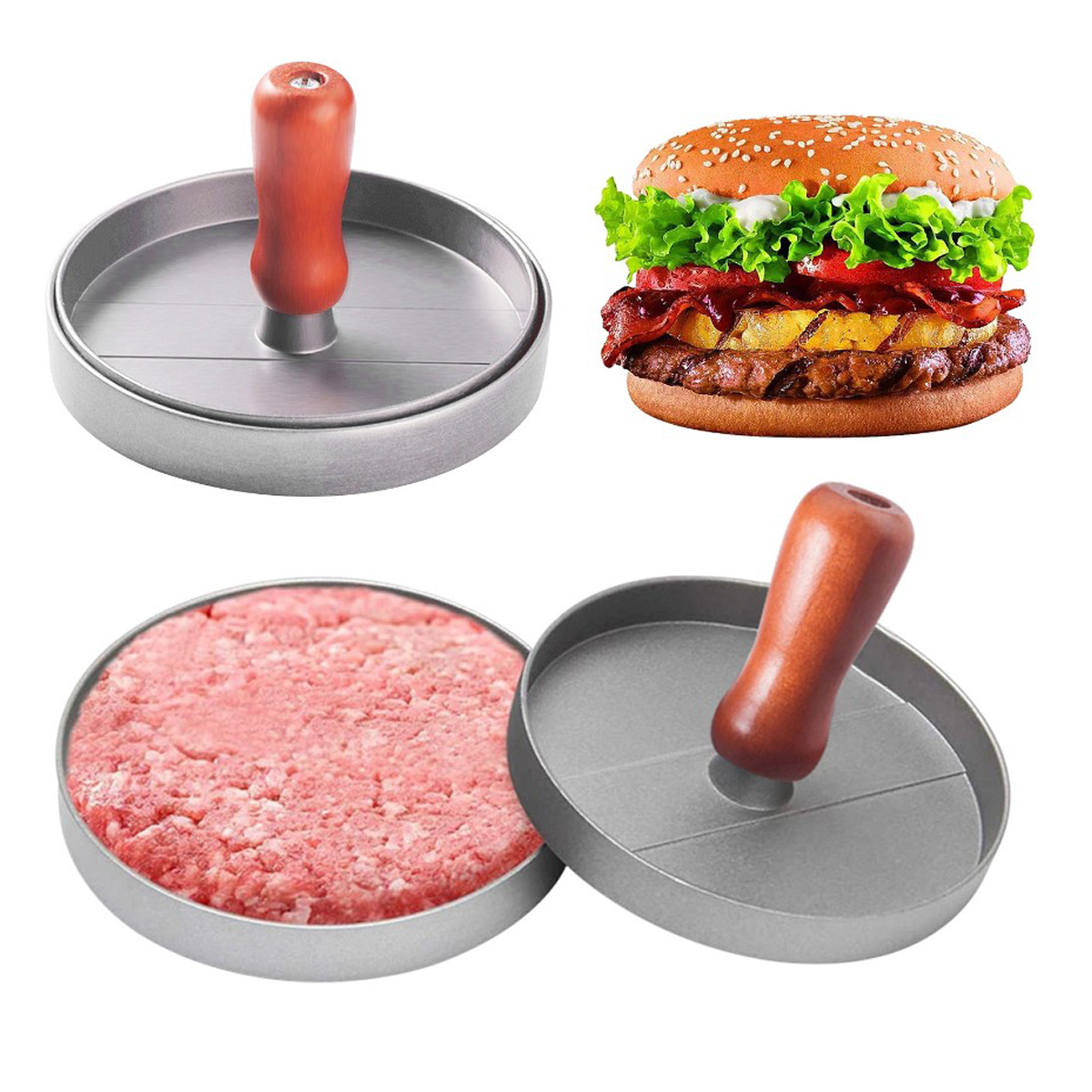 Пресс форма для котлет бургеров Burger Press 9 см