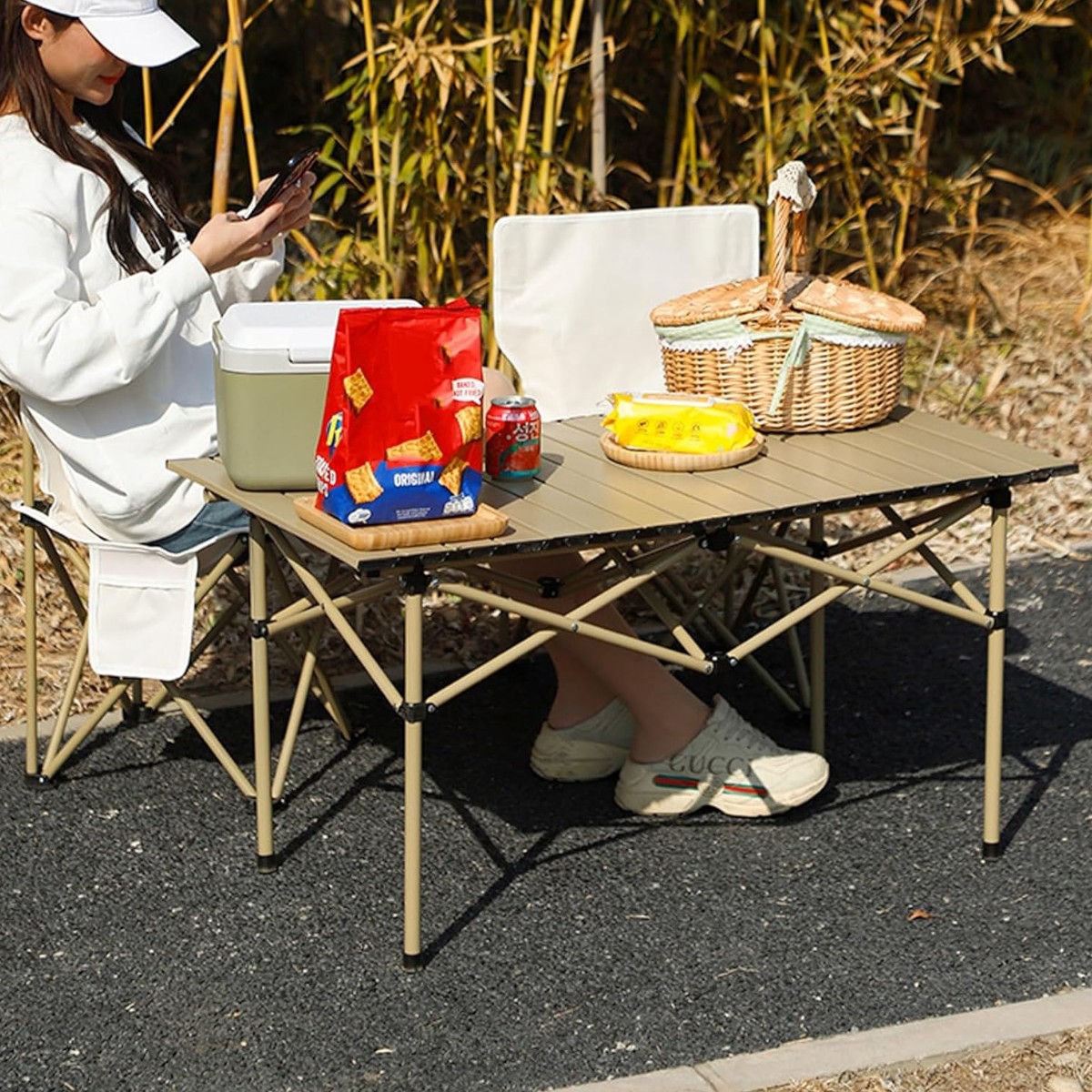 Стіл розкладний туристичний Folding table 95 х 55 х 50 см (MH-5508) 