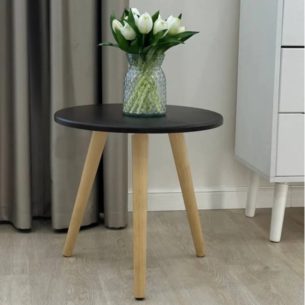 Стіл журнальний Modern Home 42 х 42 см (M50278-BL) Чорний
