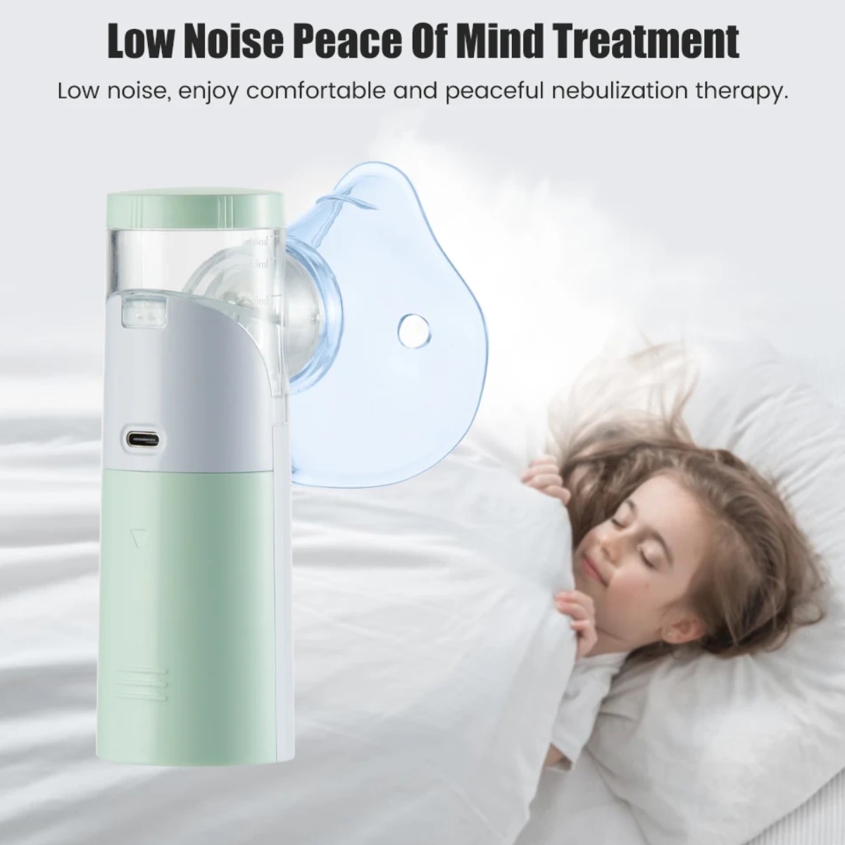 Ингалятор-небулайзер портативный ультразвуковой Mesh Nebulizer