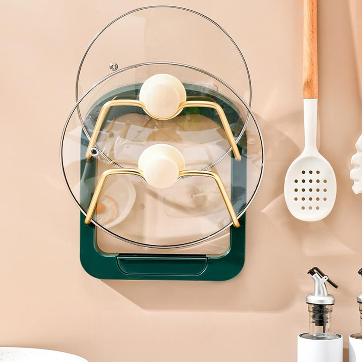 Подставка для кухонных и столовых приборов KITCHEN POT COVER RACK