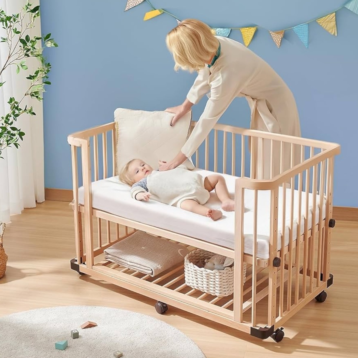 Простынь на резинке детская Bimbo 120 х 60 см (87167) Белый