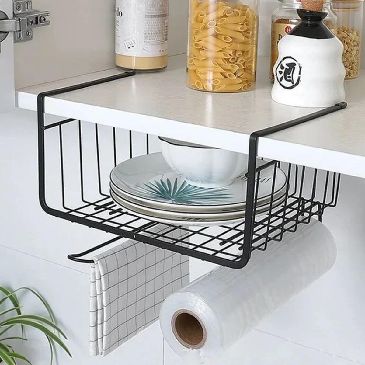 Полиця навісна з тримачем Modern Home 29 х 24.5 х 18.5 см (TD01319)