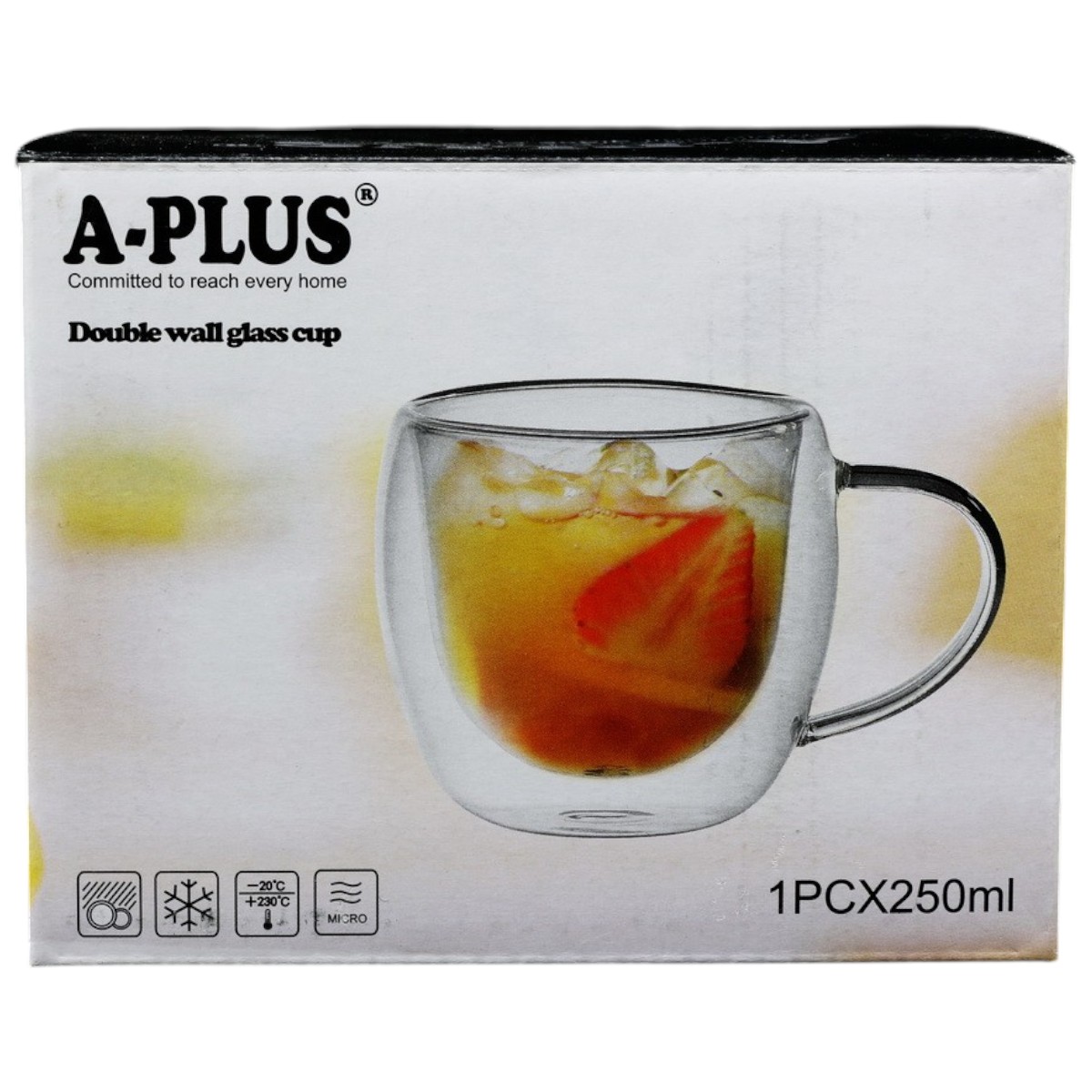 Чашка с двойными стенками A-PLUS 250 мл (7005)