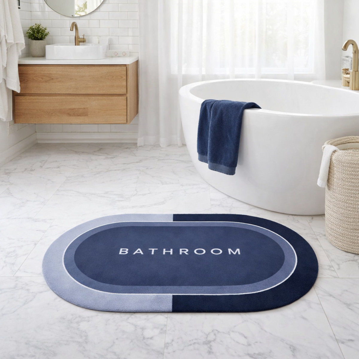 Коврик суперпоглощающий для ванной комнаты Bathroom 60 х 90 см (R30939-90)