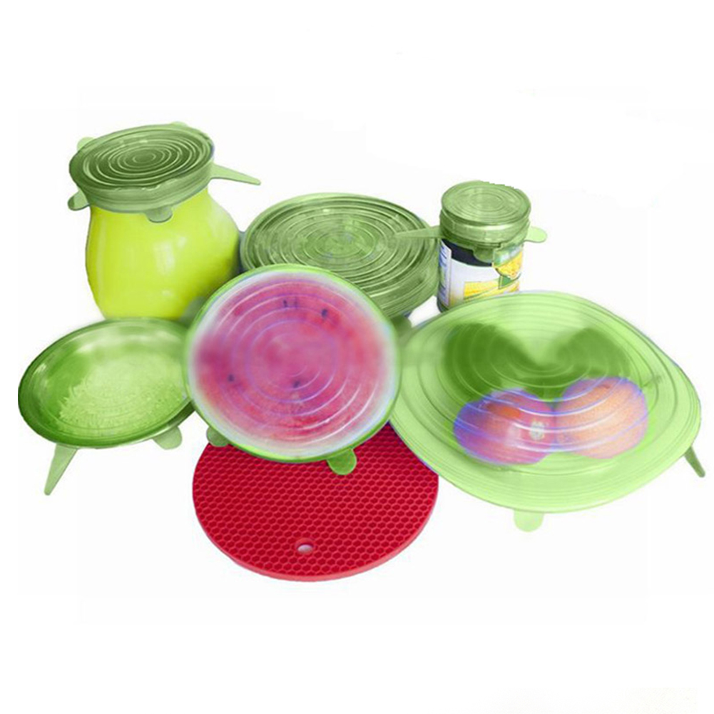 Силиконовые универсальные крышки 6 шт SILICON CAP 6PCS SET