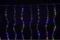 Гирлянда новогодняя Xmas 3 х 2м Штора (M-9) Мультицветная