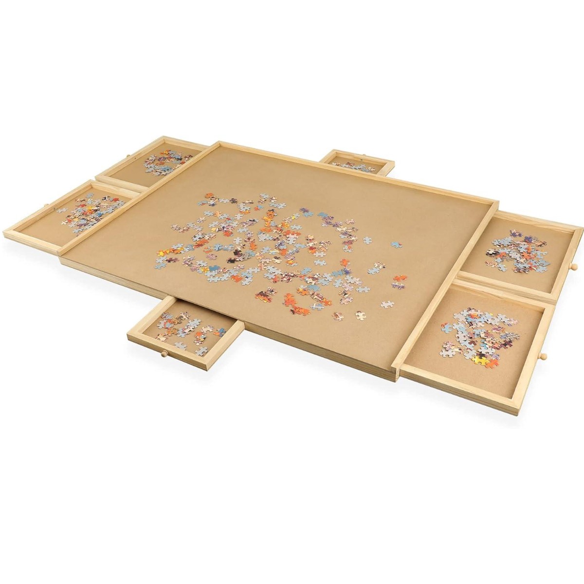 Доска для сборки пазлов Puzzle Board с 6 ящиками