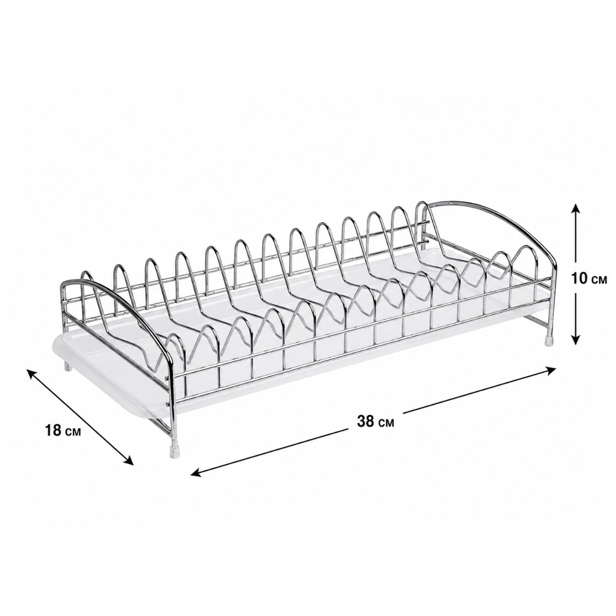 Сушка для посуды A-PLUS 38 х 18 х 10 см (1190)