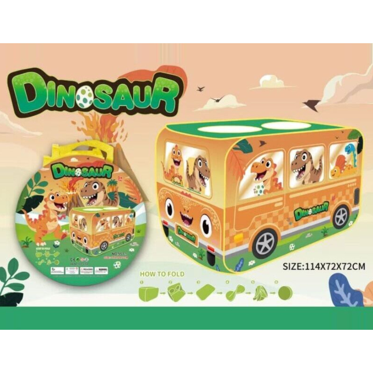 Детская игровая палатка Kid`s Tent "Dinosaur" 114 х 72 х 72 см (551-9) 