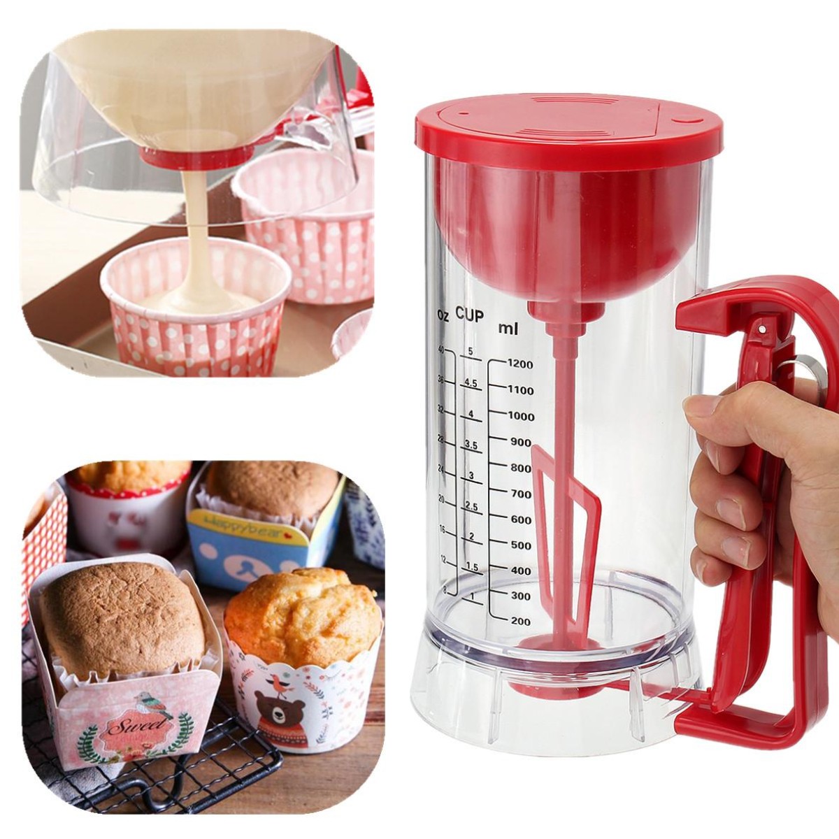 Дозатор для жидкого теста Диспенсер Batter Dispenser с функцией миксера (002 B)