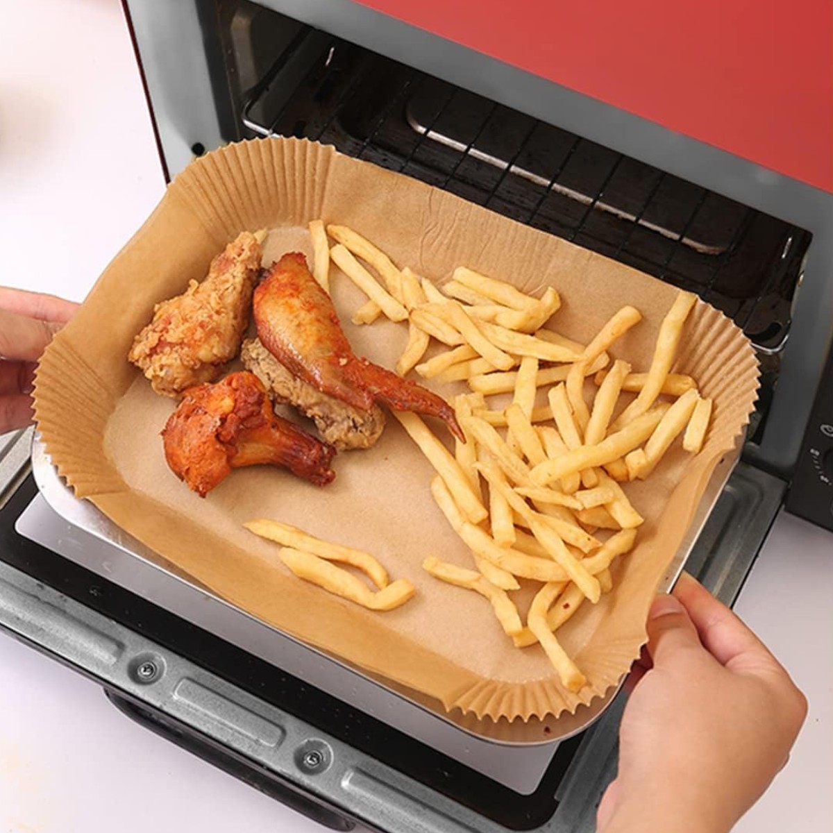 Форма пергаментная для аэрогриля, мультипечи Kraft 50 шт 22 х 14 х 4.5 см (R35246)