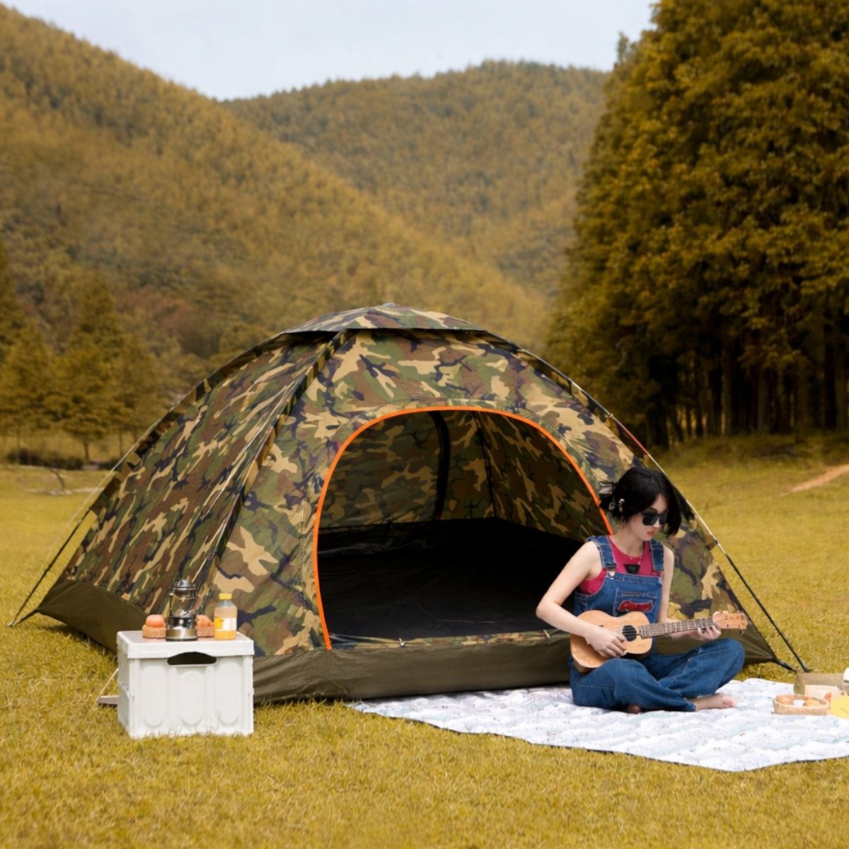 Автоматическая туристическая палатка двухместная Yibo Huwai Tent 200 х 150 х 110 см (2016 T)