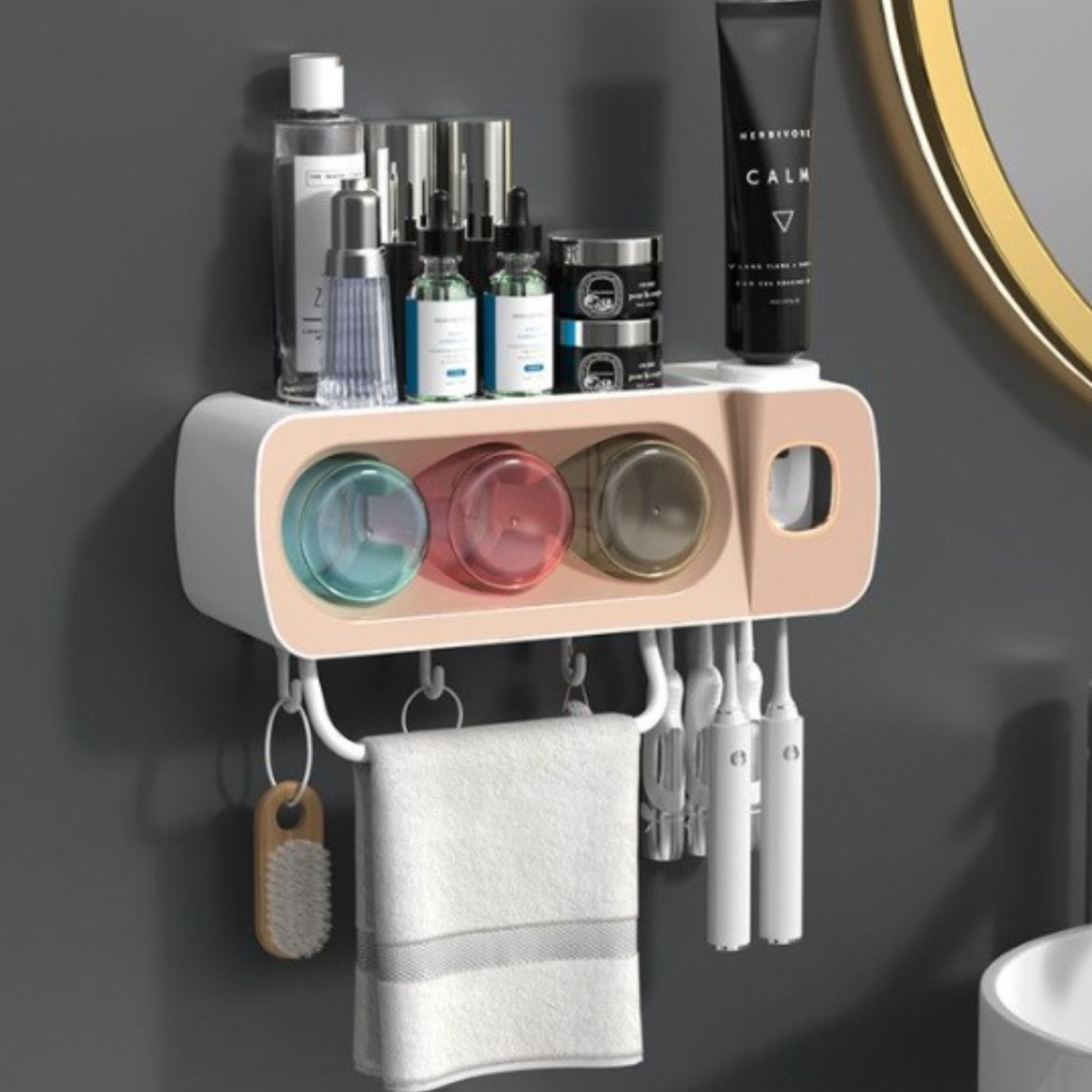 Диспенсер для зубної пасти з тримачем зубних щіток Toothbrush Holder