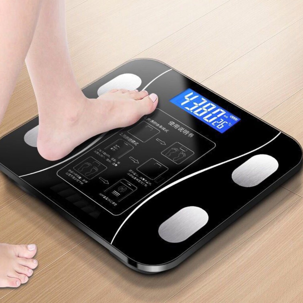 Напольные умные фитнес весы Scale one с Bluetooth до 180 кг