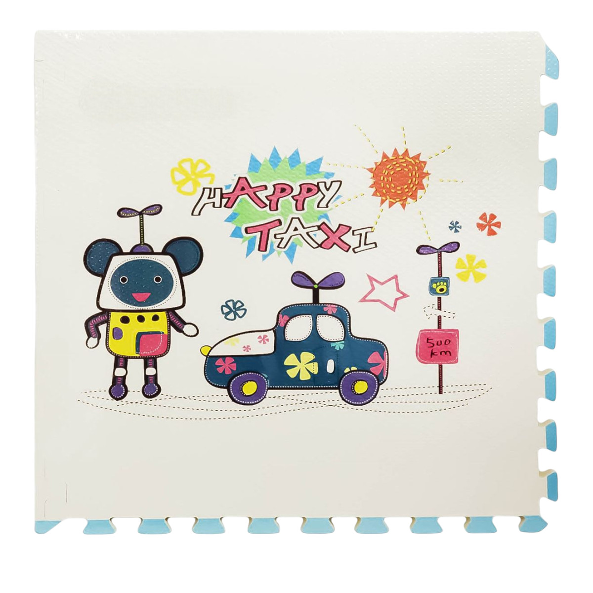 Дитячий килимок-пазл розвиваючий, ігровий для повзання малюків Puzzle Mat 60 х 60 см 4 шт (C 73914)