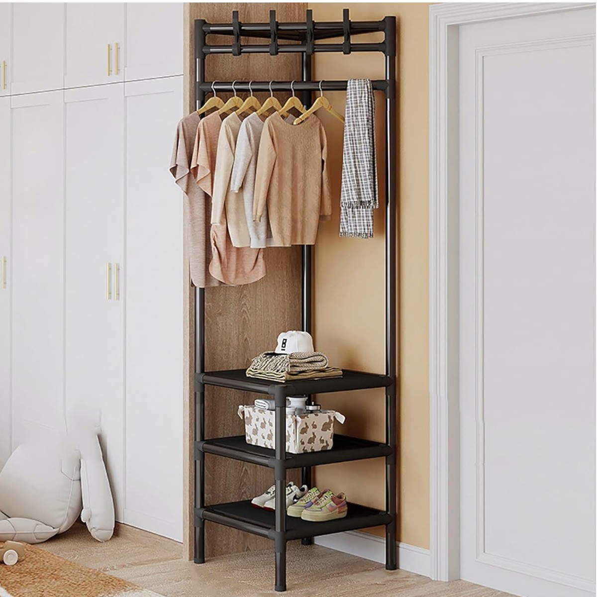 Вешалка угловая для одежды и обуви Corner coat rack (397 CR)
