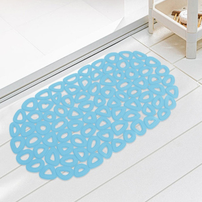 Коврик противоскользящий Protection Bath Mat "Ажур" 35 х 68 см (WW00589) (Голубой)