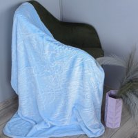 Плед детский велюровый Медвежонок Colorful Home 105 х 135 см (36966) Голубой