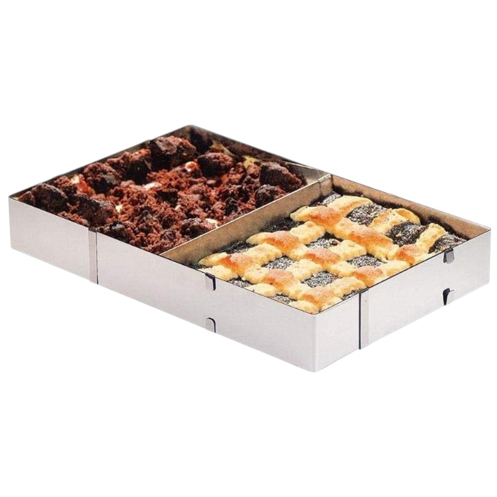 Форма раздвижная на 2 секции для торта и салатов LIGHT CABINET 28-53 х 5 см (R89557) Прямоугольная