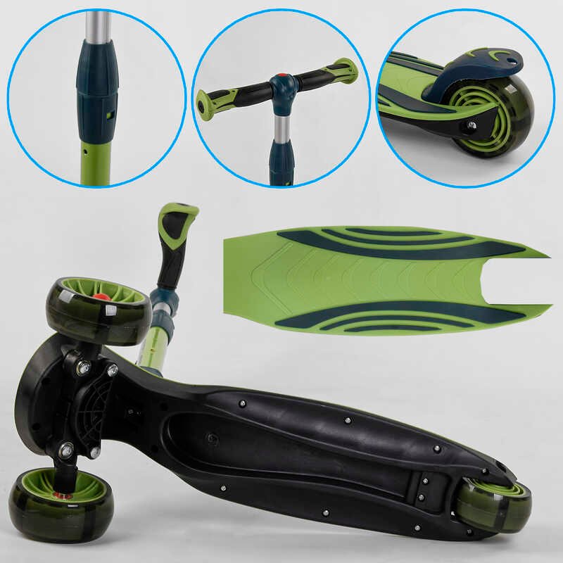Самокат_трехколесный_С-04909_Best_Scooter_(4)_складной_алюминиевый_руль_3_колеса_PU_со_светом_d=12_с