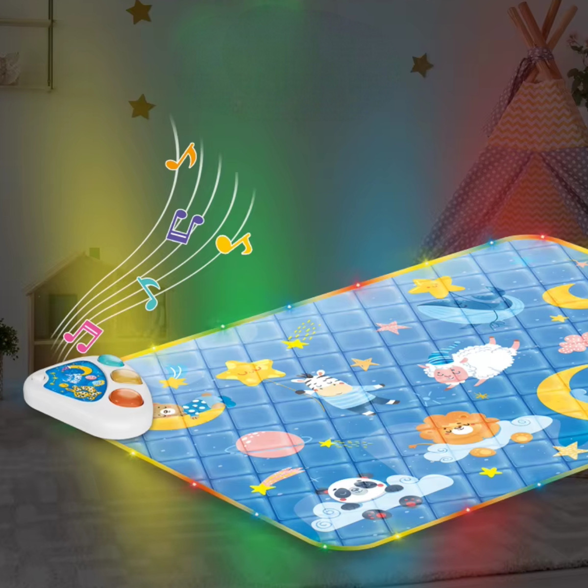 Килимок музичний YSGO Baby Play Mat з музичною панеллю та підсвічуванням (YS 2609 D)