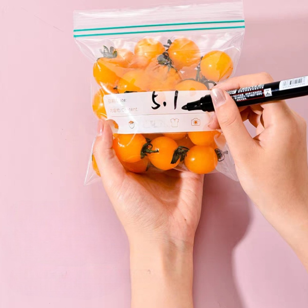 Пакеты с замком Zip-Lock Zipper Bag для хранения продуктов 30 х 26 см 15 шт (R98225-L)