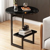 Стол журнальный Modern Home 2 яруса 40 х 40 х 56 см (M50273-BL) Черный