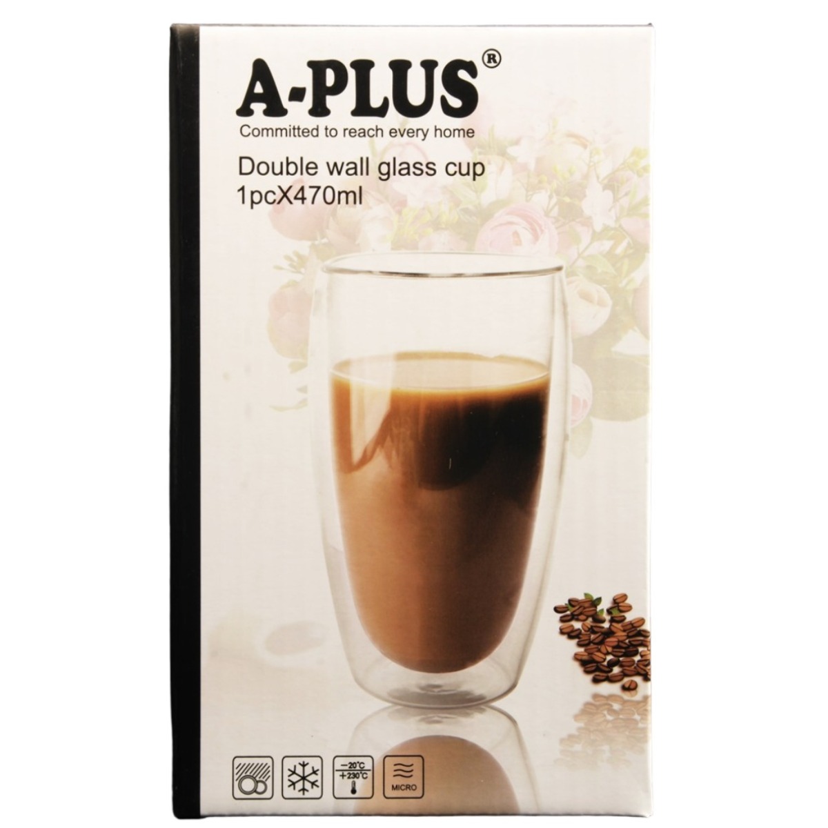 Склянка для латте A-PLUS 470 мл (7003 GB)