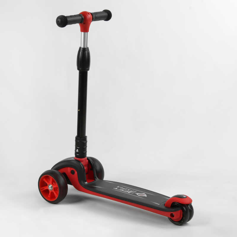Самокат_трехколесный_44116_Best_Scooter_(6)_КРАСНЫЙ_складной_алюминиевый_руль_3_колеса_PU_со_светом_