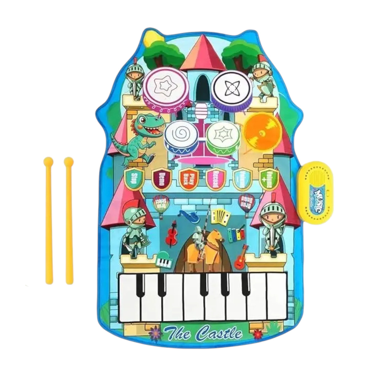 Дитячий музичний килимок 2 в 1 Music Blanket іграшка зі звуками для дітей (YYD-04)