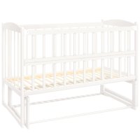 Кроватка детская маятник с откидным бортиком TOYS 