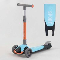 Самокат_трехколесный_F-39015_(6)_Best_Scooter_ГОЛУБОЙ_складной_алюминиевый_руль_3_колеса_PU_со_свето