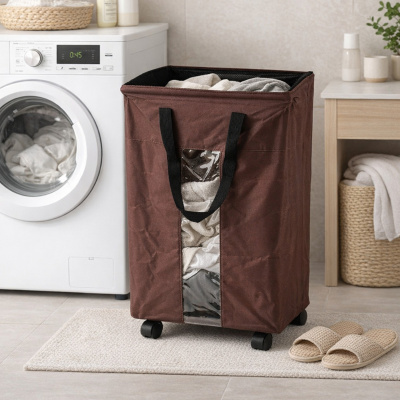 Корзина для хранения белья, одежды, игрушек Basket 35 х 20 х 56 см (R100697) (Коричневый)