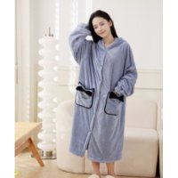 Халат женский с капюшоном для дома KOLOCO One Size (40195)