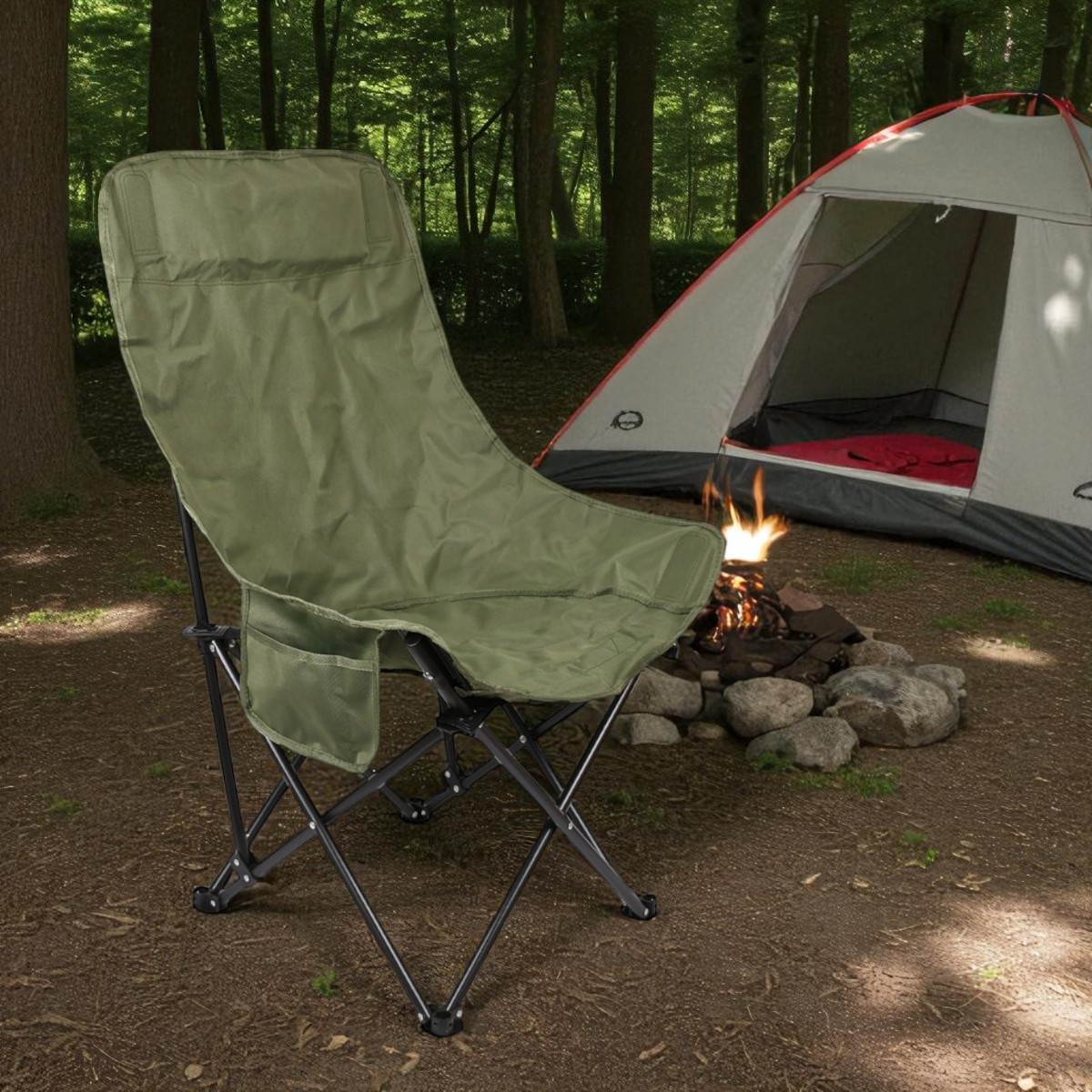 Раскладное туристическое кресло KITUA Camping 60 х 66 х 90 см (MH-5557)