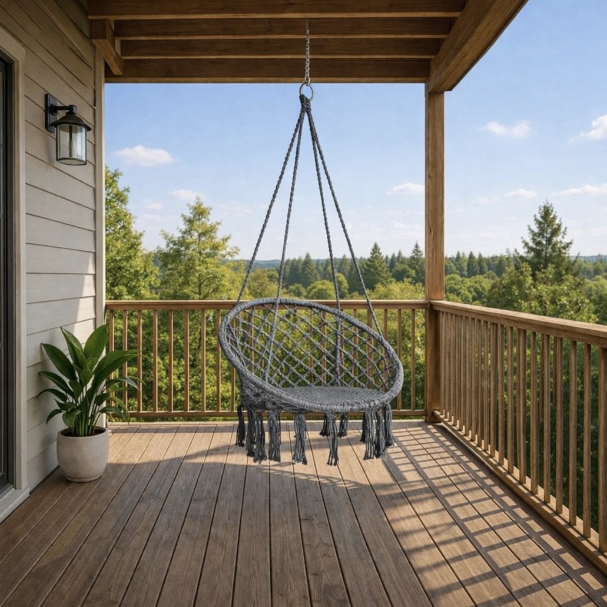 Кресло подвесное бразилийское качели гамак Hanging Chair 60 х 80 х 120 см (6080)