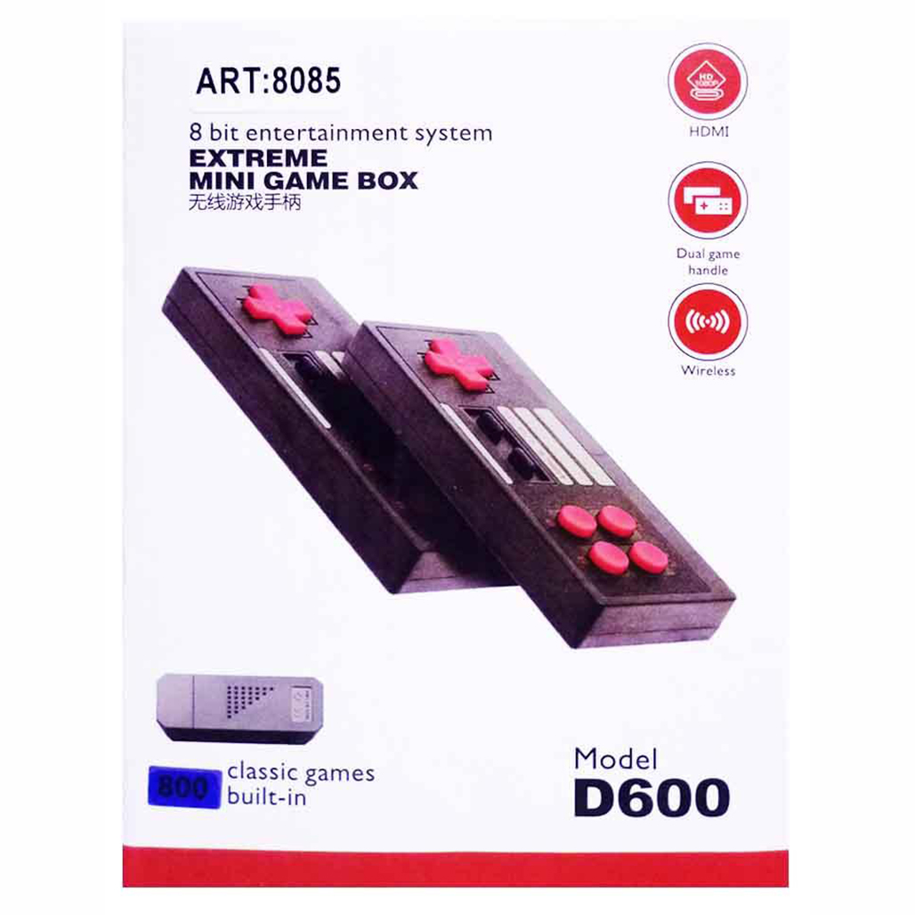 Игровая приставка с беспроводными джойстиками GAME D600 HDMI