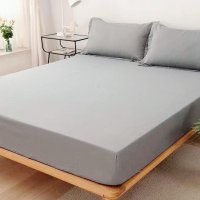 Простынь на резинке KOLOCO 160 х 200+25 см + 2 налочки 50 х 70 см (40904) Серый