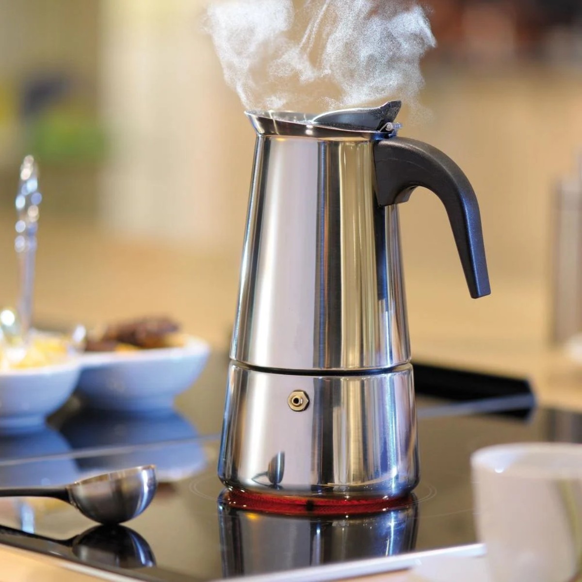 Гейзерна кавоварка Modern Espresso 450 мл на 9 чашок для газової плити, індукційної та електроплити