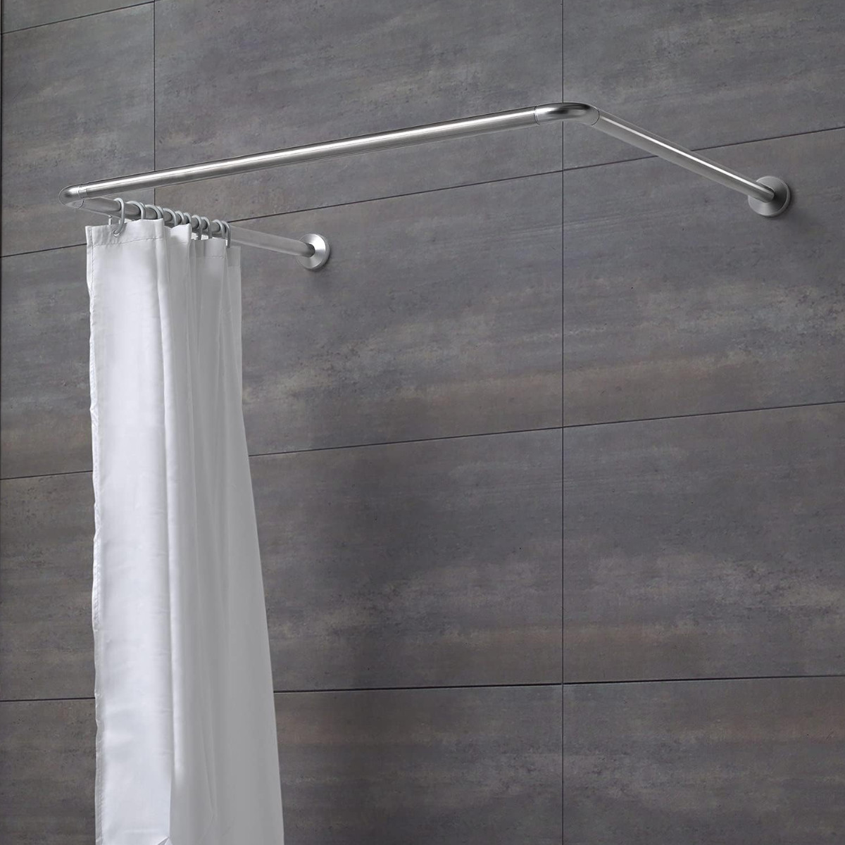 Карниз для ванной CORNER SHOWER CURTAIN ROD П-образный 80 х 80 х 80 см (R35993) Хром