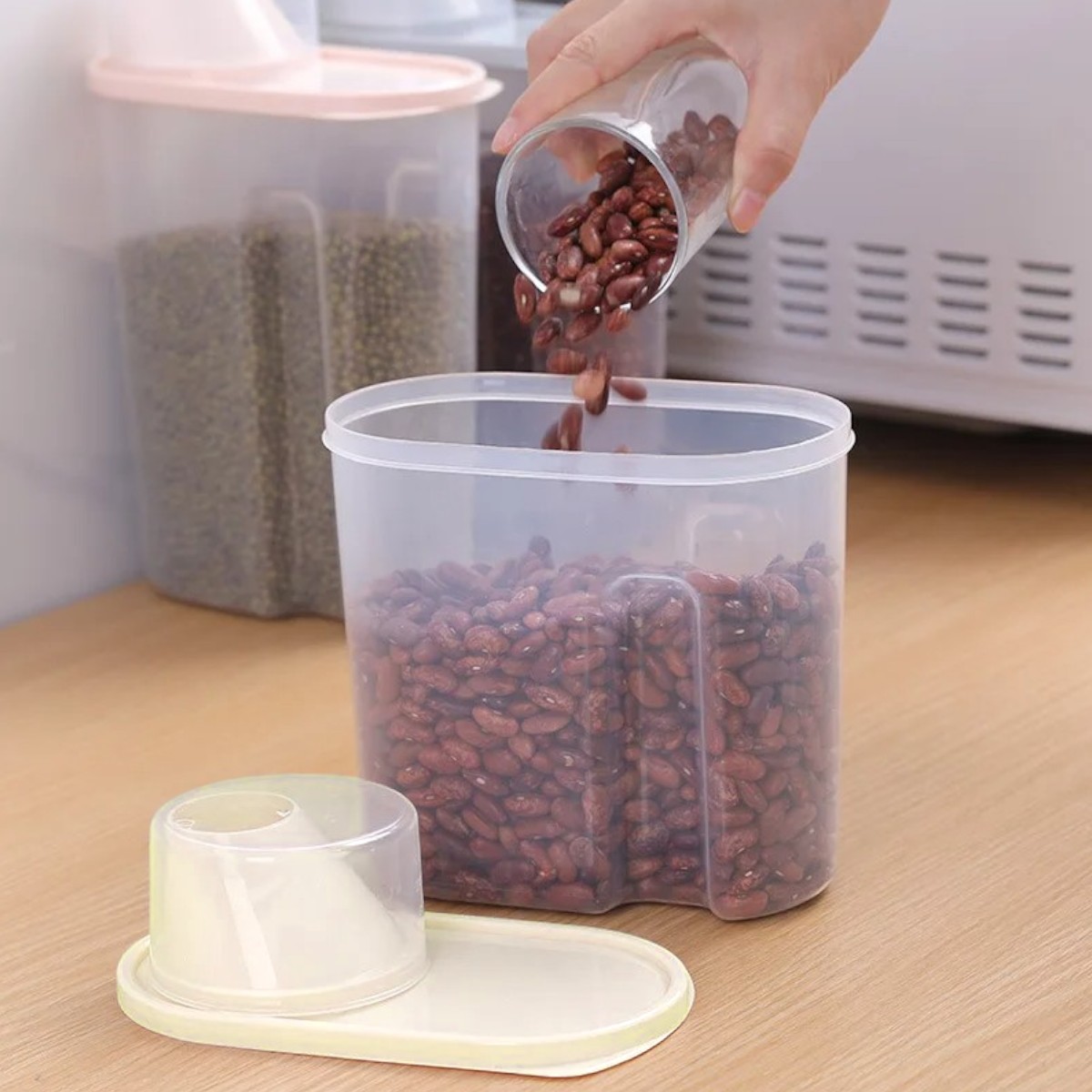 Контейнер для сыпучих продуктов Bulk Container 1.9 л 15 х 8 х 2.5 см (WHW20475-5)  (Бежевый)