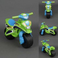 Мотоцикл толокар FLAMINGO-TOYS Полиция (0138/520) Салатовый  