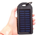 Павер Банк на солнечной батарее 10000 mah Черный