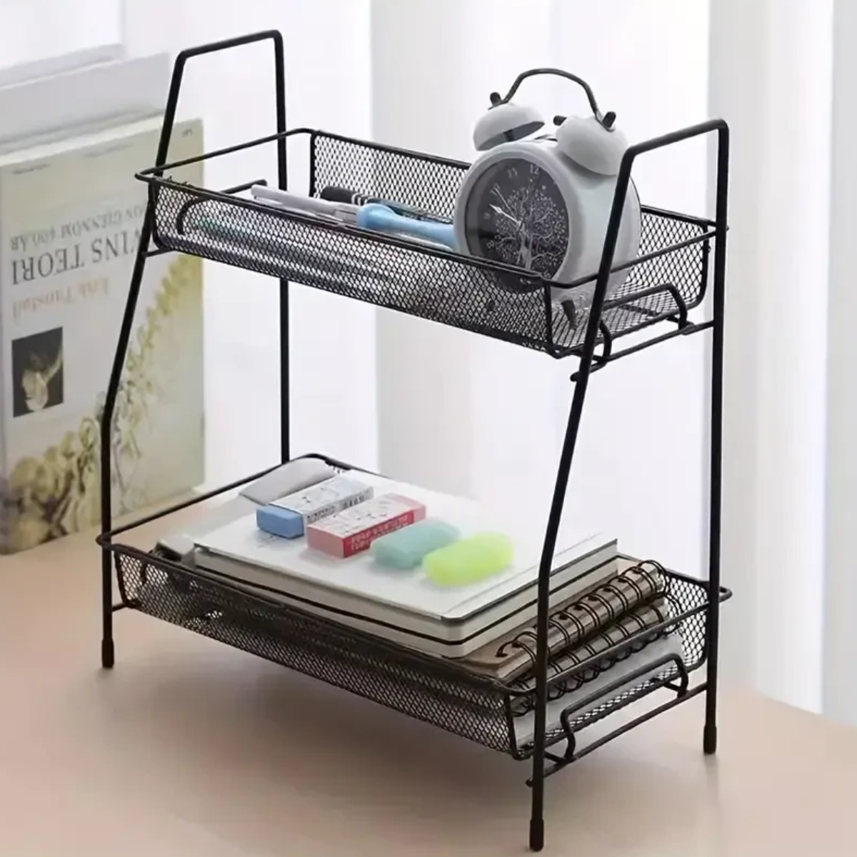 Полиця-органайзер для ванної, кухні Storage Rack 2 яруси 31 х 17 х 33 см (TD01324/R33453)