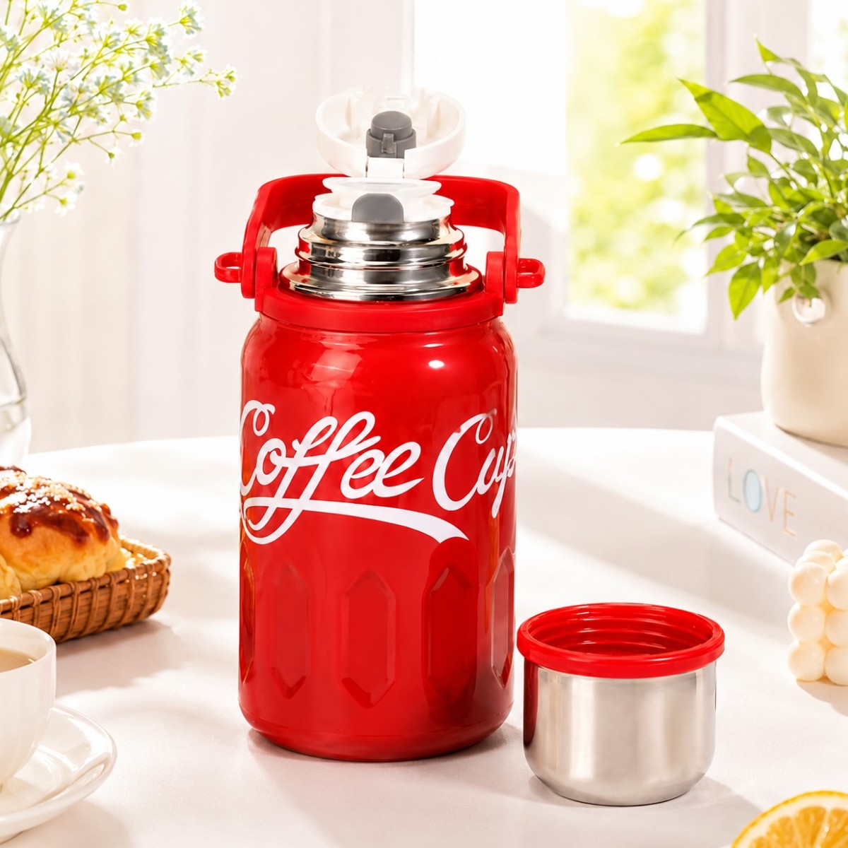 Термос вакуумний Jianmao "Coffee Cup" 1.0 л (100 VB)