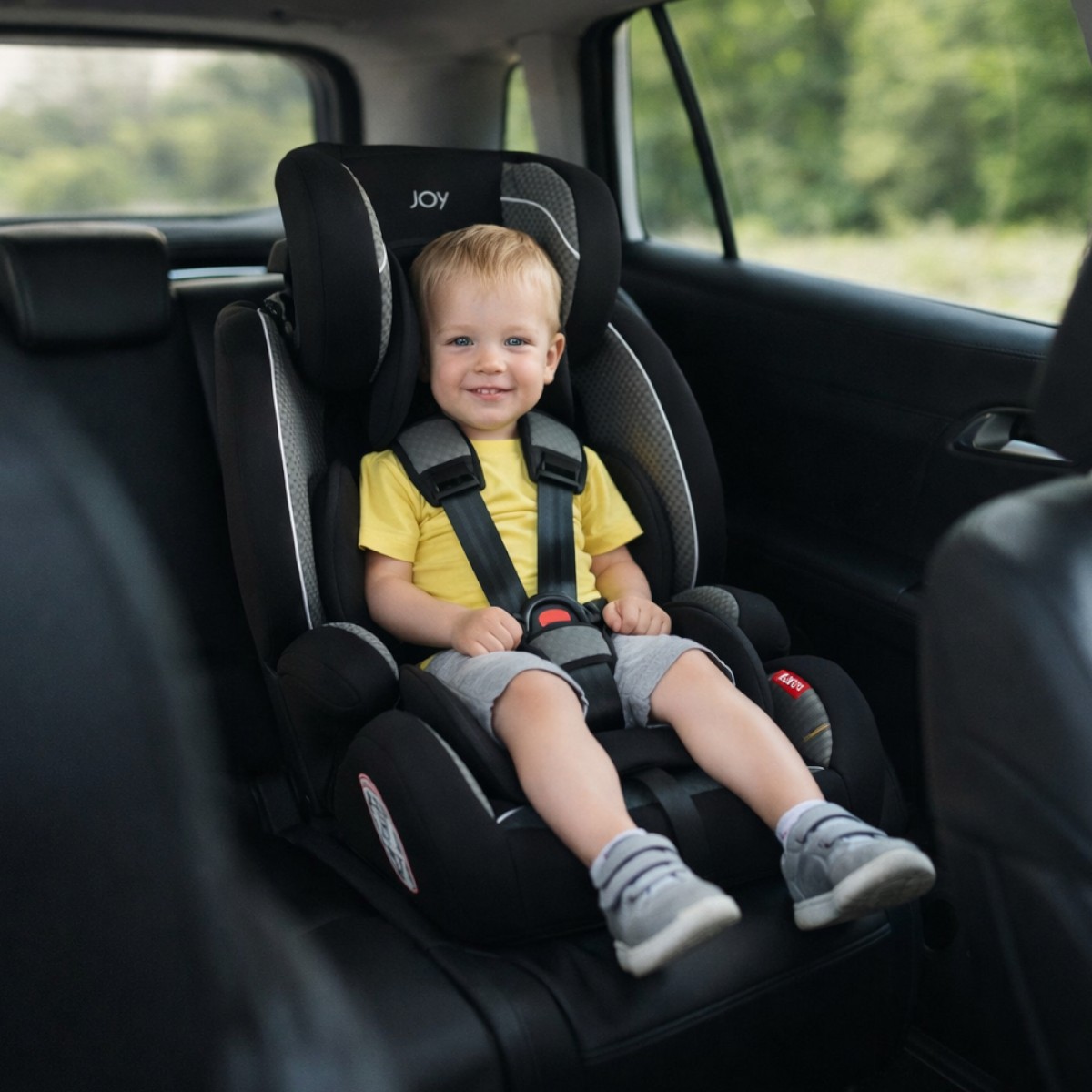 Детское автокресло JOY ISOFIX (SX-60325) Серо-черное